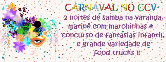 Carnaval no CCV !
